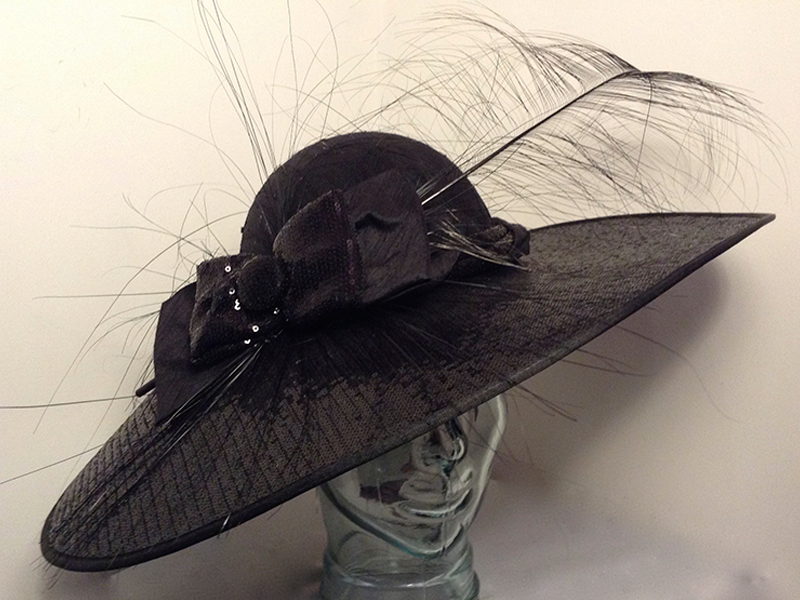 Hat 1026 Black Sequin