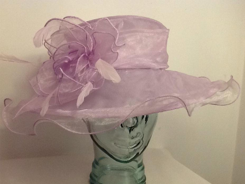 Lilac Ruffle Hat