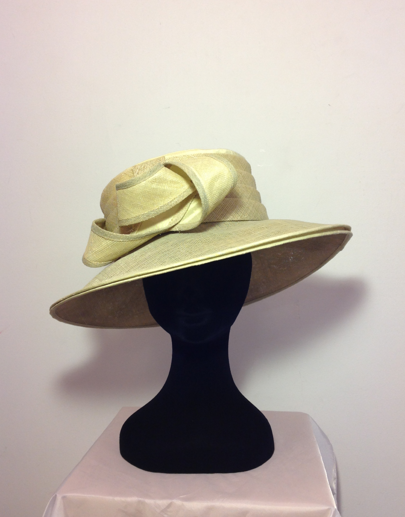 Hat 553 - 'Lemon Sherbet' Occasion Hat