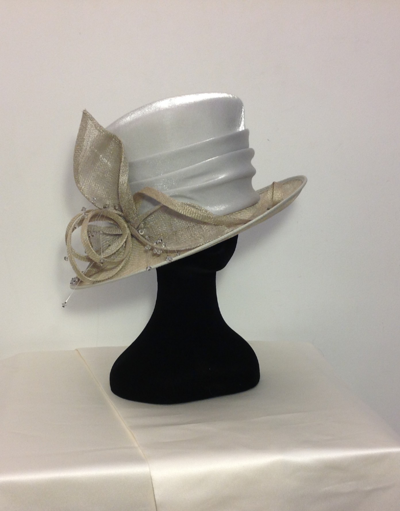 Lily Petal Satin Crown Hat