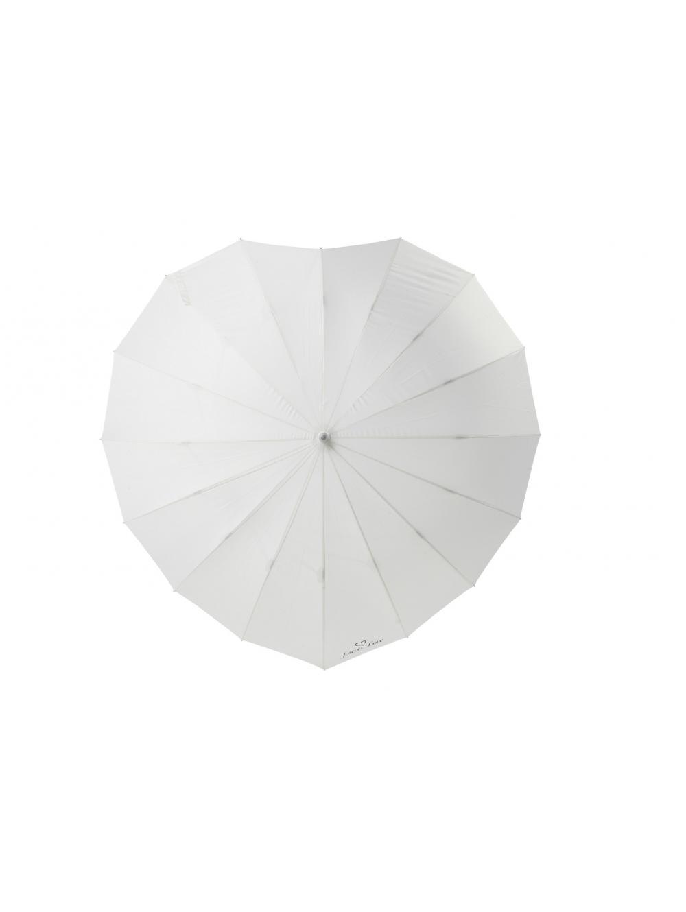 Heart Shaped Ivory Umbrella