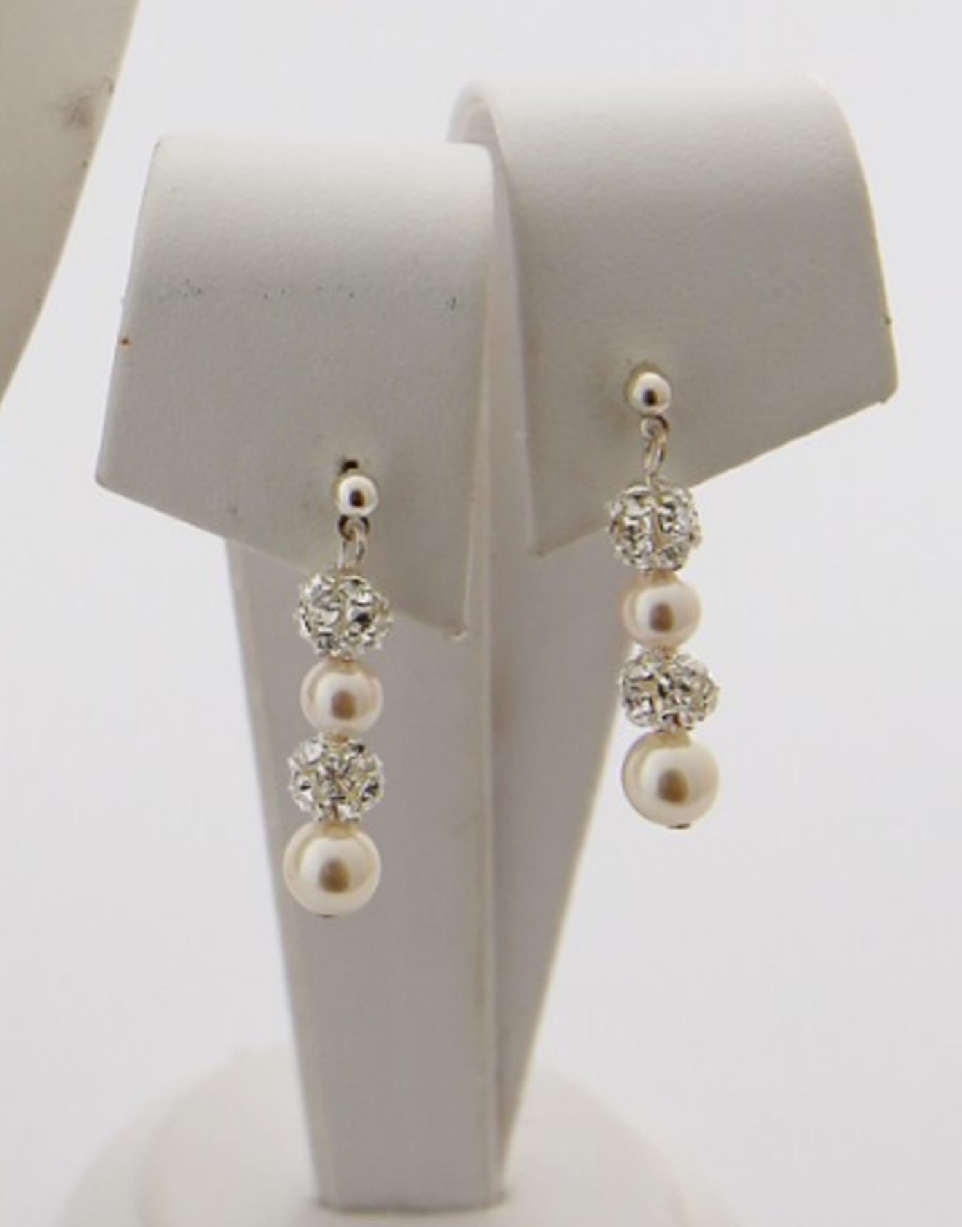 Pearl and Crystal Earrings