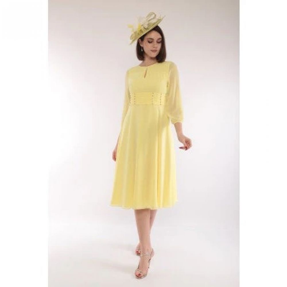 Lizabella Lemon Yellow Dress